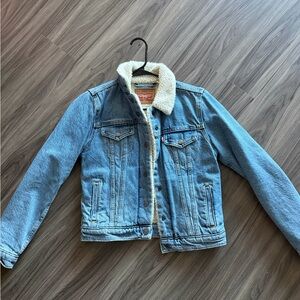 Levi's Blue Denim Jacket with Sherpa Lining
